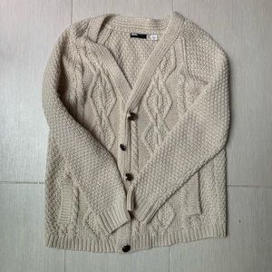 BDG Urban Outfitters Cute Cable Knit Beige Sweater